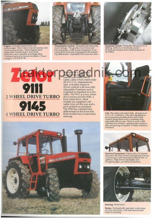 Zetor 9111 karta techniczna i opinia